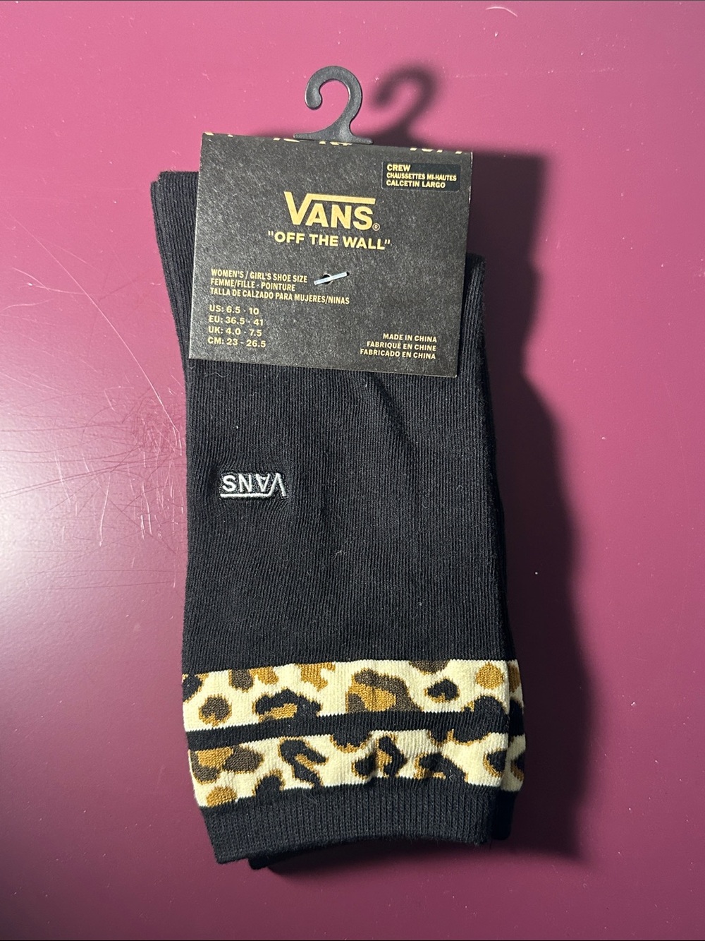 Vans Leopard Stripe Socks